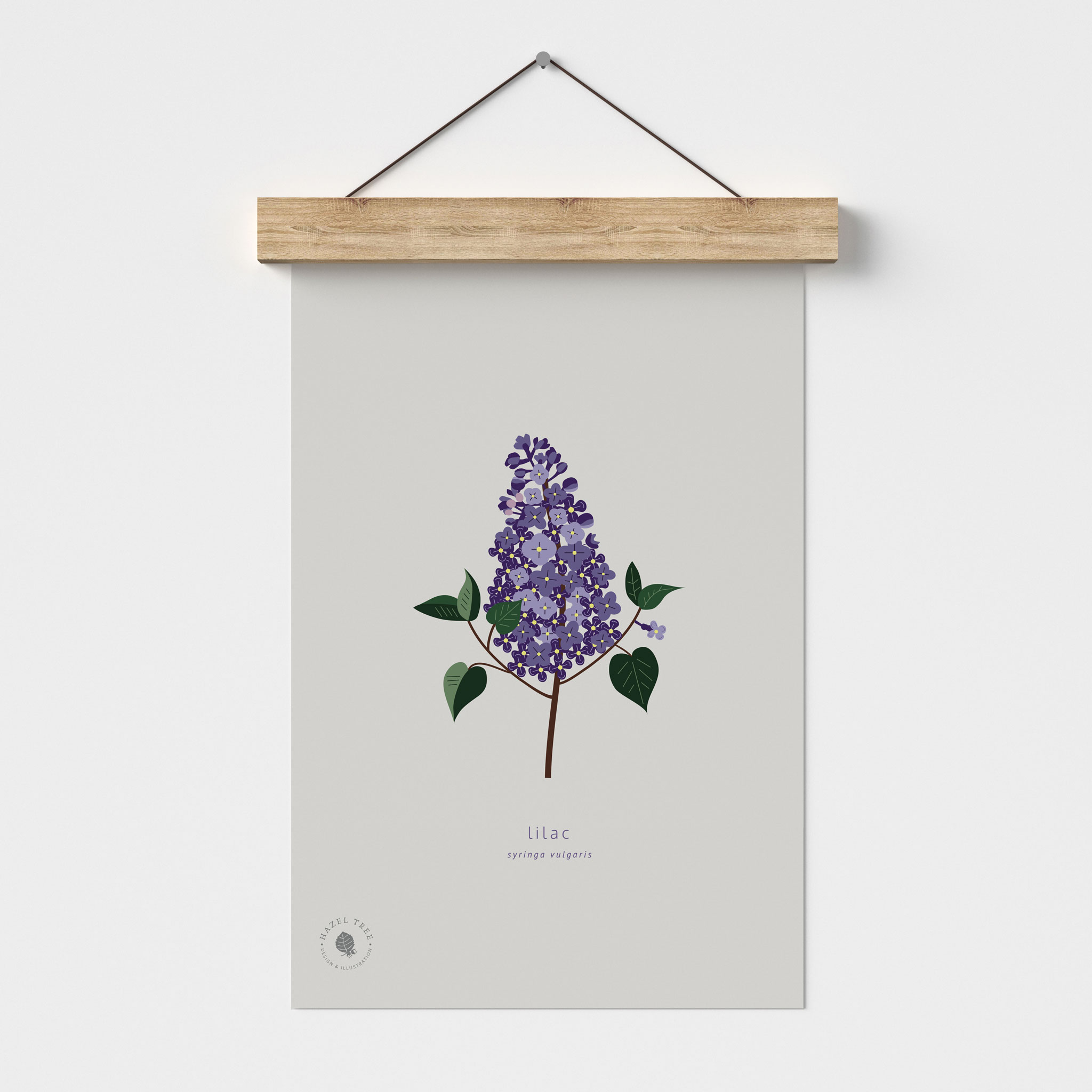 lilac art print